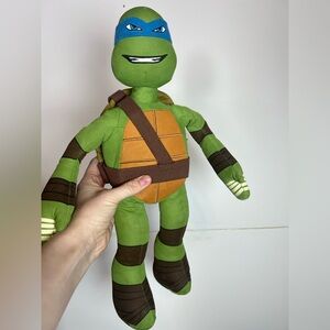 TMNT Leonardo Plush Doll Green Ninja Turtle Stuffed Animal Toy